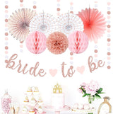 Light Pink Rose Gold Bachelorette Party Decorations 21pcs Baby