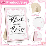 Tatuo 75 Pcs Baby Shower Block Games Here Comes The Son Baby Shower