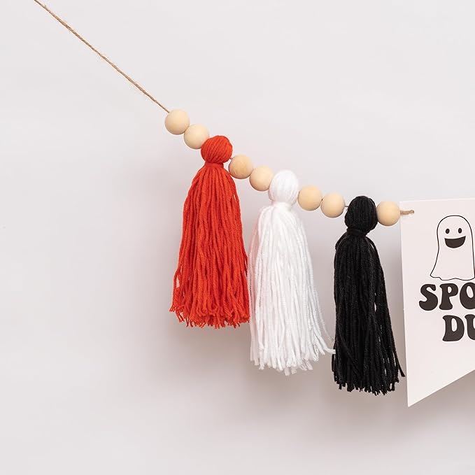 Halloween One Spooky Dude High Chair Banner Little Ghost Baby 1st