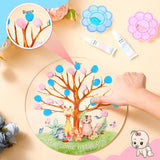Gender Reveal Fingerprint Tree Boy or Girl Party Ideas Baby