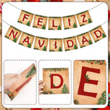 Feliz Navidad Banner Merry Christmas Banner Vintage New Year Garlands