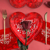 Valentine's Day Party Supplies for 25 Guests Romantic Heart Shaped
