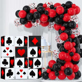 12 PCS Casino Theme Party Decoration 11.8 Inches Poker Favor Boxes