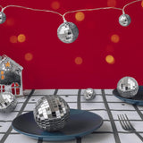 108 PCS Disco Ball Cake Ornaments Reflective Mirror Ball 70s Themed