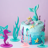 20Pcs Mermaid Party Decoration DIY Felt Under The Sea Table