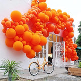 PartyWoo Orange Balloons 50pcs 12 Inch Fall Latex Helium Balloons for