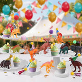 26 PCS Jungle Animal Birthday Party Decorations with Dinosaur