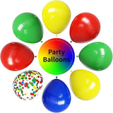 YMSZ Red Blue Green Yellow Balloons, 67pcs 12 Inch Colorful Latex