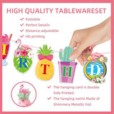 167Pcs Hawaiian Aloha Party Decorations Flamingo Party Plates