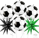 Biapian Soccer Balloons, 6 Pcs 22 Inch Soccer Ball Balloons, Big