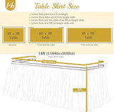 6ft Pink and Blue Tulle Table Skirt for Gender Reveal Tutu Table