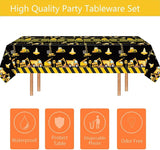 132 Pcs Construction 5th Birthday Party Supplies Dump Truck Theme