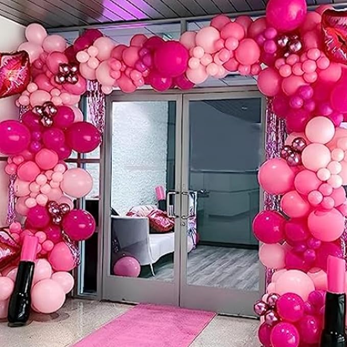 Togvu Hot Pink and Baby Pink Balloons, 60 Packs 12 Inch Premium Pink