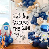 Outer Space First Birthday Party Decorations Sign for Backdrop First