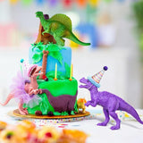 27 Pcs Colorful Dinosaur Cake Topper Animals Figures Birthday Party
