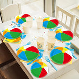 96 Pcs Beach Ball Party Supplies Tableware Summer Pool Ball Party
