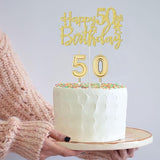 50th Birthday Decorations for Women Gold with 50th Birthday Sash and