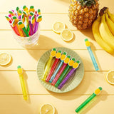 24 Pcs Pineapple Mini Bubble Wands Tropical Cartoon Ocean Theme Party