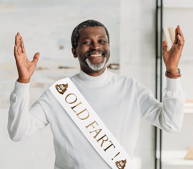 Old Fart Sash – Classic Celebration Sash Birthday and Retirement