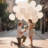 Sand White Latex Balloons 12 Inch 100 Pack Matte Latex Balloons for