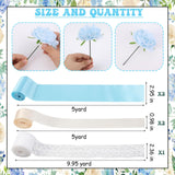 Cheerupp Blue Floral Theme Diaper Cake Decorations for Baby Shower