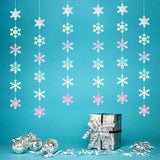 Iridescent-Holographic Snowflake-Snow Christmas Party-Decorations