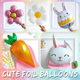 Pastel Easter Bunny Balloon Arch Kit 149Pcs Pastel Rainbow Balloon