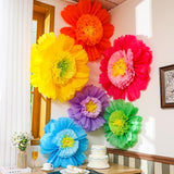 Giegxin 6 Pcs Colorful/Pink/White/Pastel/Rose Red/Orange Giant Paper