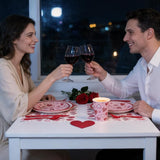 Valentine's Day Disposable Party Tableware 177pcs for 25 Guests