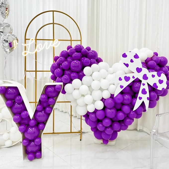 Purple Balloons 100 Pack 12 inch Thicken Latex Matte Purple Balloons