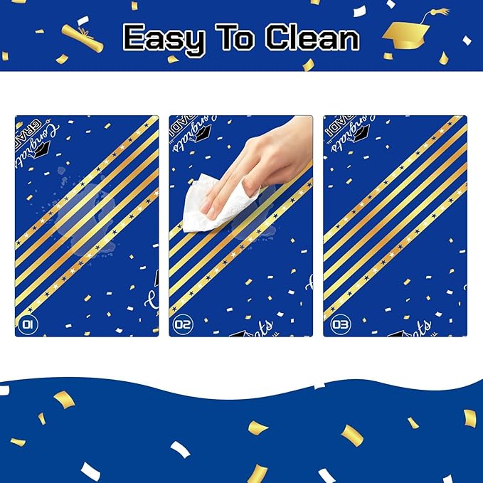 Childom 3 Pack Graduation Tablecloth,Graduation Decorations Class of #
