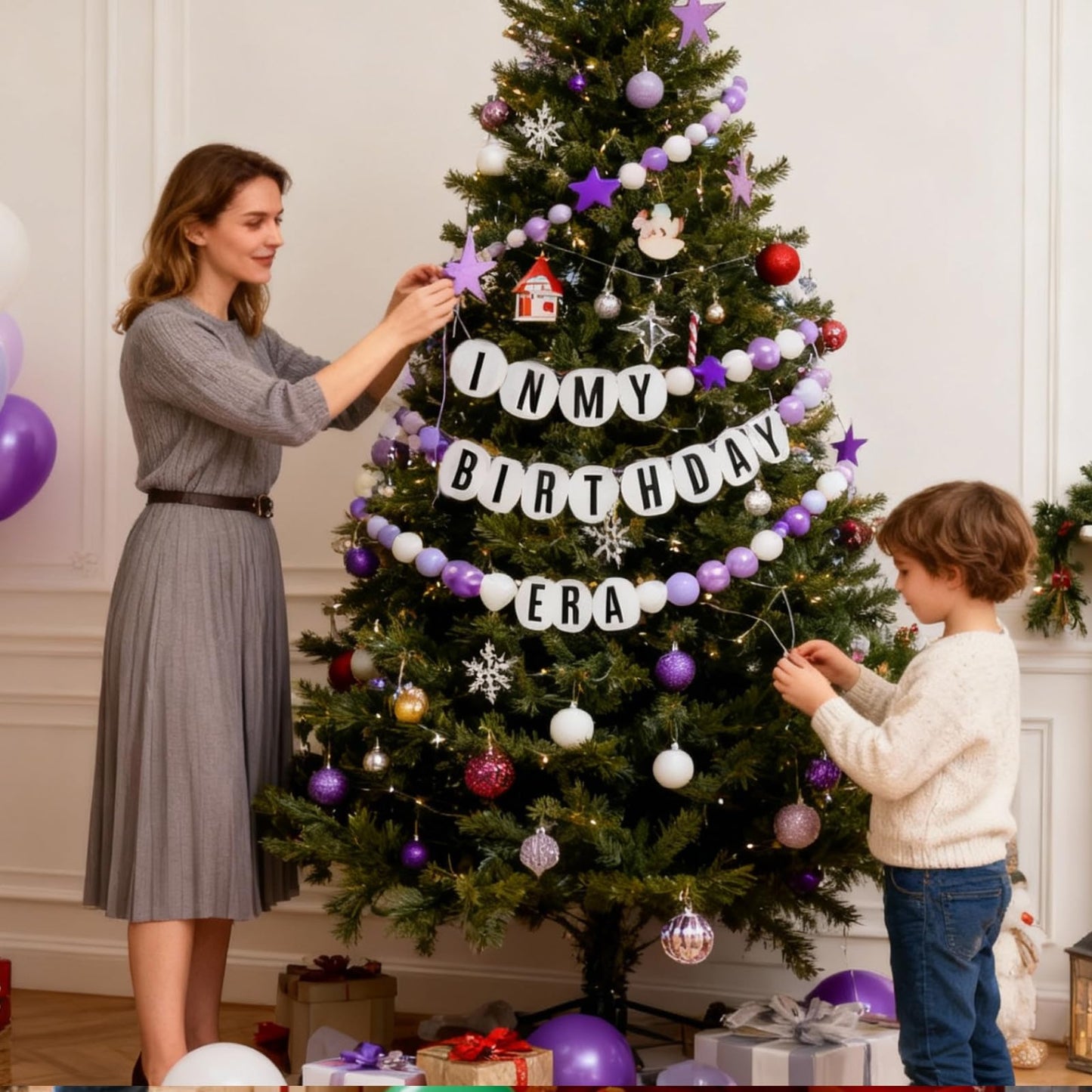 DIY Giant Friendship Bracelet Birthday Garland Kit with Letters Ball