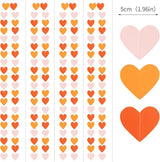 Pink Orange Fall Engagement Party-Decorations Heart-Garland - 52ft