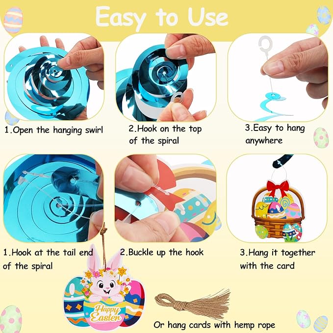 Easter Decorations for Home with Happy Easter Banner Easter Decor