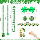 42 Pack St Patrick's Day Accessories Party Favor Set Green Shamrock