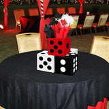 12 Set Casino Theme Party Decorations 6 x 6 x 6 Inch Paper Poker
