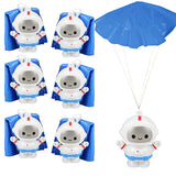 Mini Astronaut Paratroopers, 24-Pack Parachute Toys for