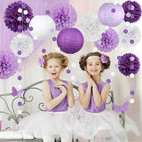 14 Pcs Purple Birthday Decorations for Women - Lavender & Lilac