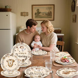 96 Pcs Coffee Baby Shower Party Plates Napkins Tableware Set A Baby