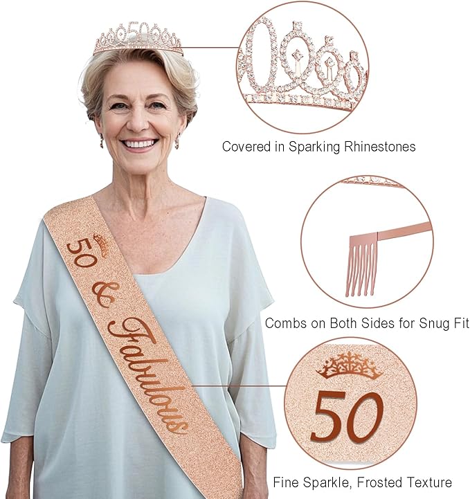 50th Birthday Decorations for Women 32pcs 50th Birthday Party