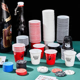 150 Pcs Casino Party Cups 2 oz Plastic Shot Glass Poker Tumbler for