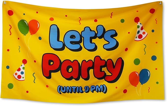 Funny Party Banner 60" x 33" – Hilarious Decoration for Adults, Gag Gi