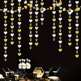 Engagement Bachelorette Party-Decorations White-Gold Garland - 52Ft