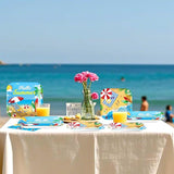 200Pcs Beach Party Supplies Hello Summer Party Plates and Napkins