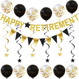 Happy Retirement Party Decorations Banner Triangle Flag Garland Star