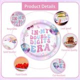 MEHOFOND 193pcs 10th Birthday Party Supplies for Girls, In My Double