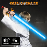 2 Pack Light up Sword Saber with FX Sounds (Motion-Sensitive) and