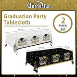 Graduation Decorations 2026 2 Pcs Black and Gold Gongrats Grad