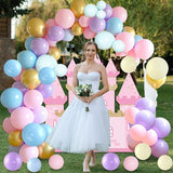 Princess Balloon Garland Arch Kit Princess Party Decoration 112pcs
