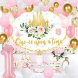 Princess Theme Royal Castle Floral Princess One Ce Upon A Time